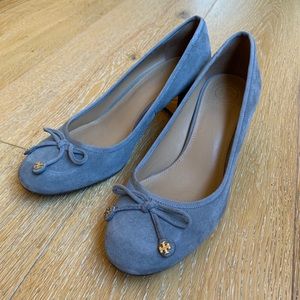 Tory Burch suede block bump